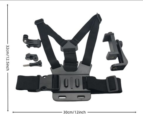 Mobile Phone Adjustable Chest Mount Harness Strap Holder Cell Phone Clip,First Person Perspective Accessory in Saudi Arabia