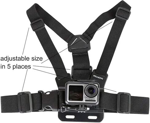 Mobile Phone Adjustable Chest Mount Harness Strap Holder Cell Phone Clip,First Person Perspective Accessory in Saudi Arabia