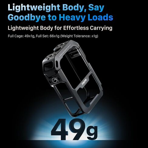 Tilta Camera Cage Horizontal Mounting Kit Compatible with DJI Osmo 360 | Quick Release | 1/4"-20 Mounts | Cold Shoe & Strap Slot | Lightweight Magnesium Alloy Frame – Black in Kuwait