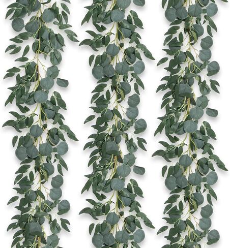2 Strands 67'' Artificial Vines Garland Kapok Plants with Leaves, Faux Kapok Leaf, Fake Hanging Plants Greenery Decor for Home Bedroom Wall Party Shelves Garden Wedding Decoration (Kapok) in Saudi Arabia