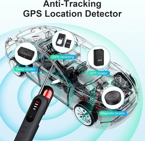 كاشفات الكاميرا الخفية MDK - جهاز البحث عن الكاميرا الخفية المحمول للسيارة والمنزل والفندق والسفر والمكتب in Kuwait