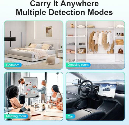 كاشفات الكاميرا الخفية MDK - جهاز البحث عن الكاميرا الخفية المحمول للسيارة والمنزل والفندق والسفر والمكتب in Kuwait
