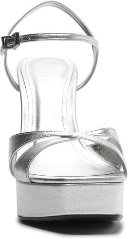 SCHUTZ Maxine Platform Sandal, Silver in Saudi Arabia