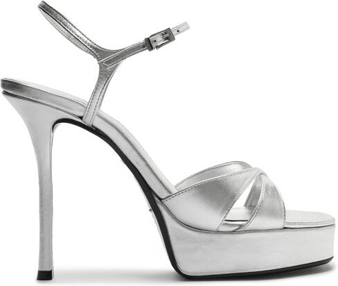 SCHUTZ Maxine Platform Sandal, Silver in Saudi Arabia