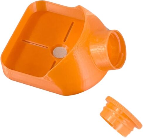 مجمع الغبار المثقاب مقاس 3.3x4 بوصة لبناء الحرف المنزلية متعدد الأغراض وخفيف الوزن وقابل لإعادة الاستخدام مع دليل، برتقالي in Kuwait