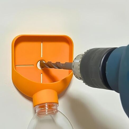 مجمع الغبار المثقاب مقاس 3.3x4 بوصة لبناء الحرف المنزلية متعدد الأغراض وخفيف الوزن وقابل لإعادة الاستخدام مع دليل، برتقالي in Kuwait