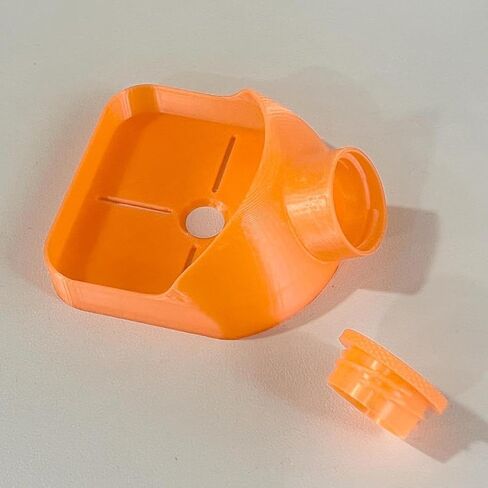 مجمع الغبار المثقاب مقاس 3.3x4 بوصة لبناء الحرف المنزلية متعدد الأغراض وخفيف الوزن وقابل لإعادة الاستخدام مع دليل، برتقالي in Kuwait