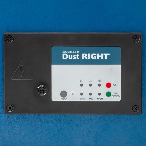 Rockler Dust Right Full-Size Air Filtration System - Ceiling-Mounted Ambient Air Cleaner for Woodworking Shops - High-CFM Air Purifier with LED Lighting, Wireless Remote & Dual 1-Micron Dust Filters in Saudi Arabia