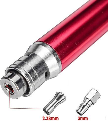 Air-Powered Micro Die Grinder Set 65,000 RPM Pneumatic Pencil Grinder Tool With Wrench Handheld, 1/8" (3mm) Capacity(COLOR:black) in Saudi Arabia