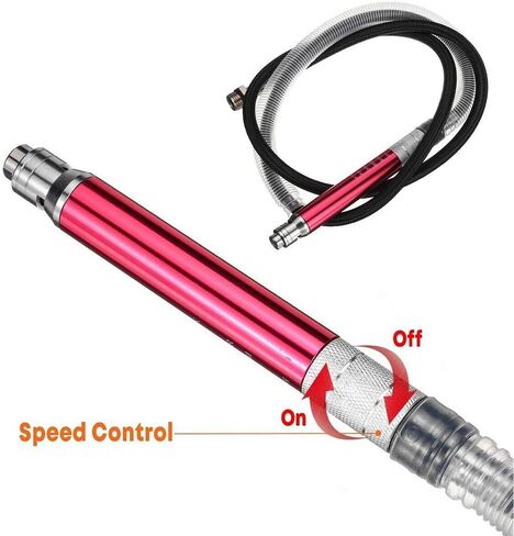 Air-Powered Micro Die Grinder Set 65,000 RPM Pneumatic Pencil Grinder Tool With Wrench Handheld, 1/8" (3mm) Capacity(COLOR:black) in Saudi Arabia