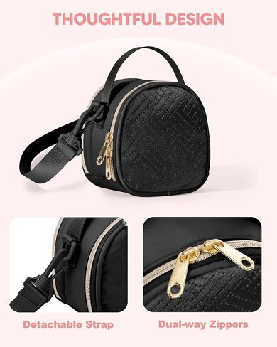 Mini Camera Bag Compatible with Polaroid Go Generation 2 Instant Camera, Small Sling Bag with Pockets and Shoulder Strap, Black in Saudi Arabia