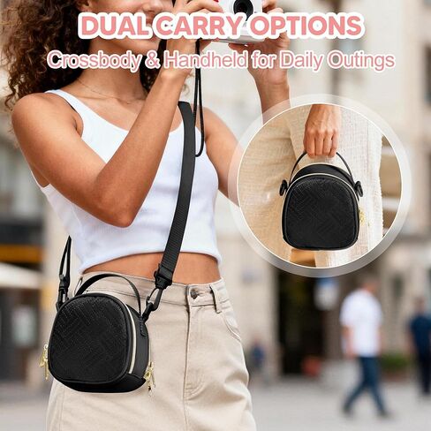 Mini Camera Bag Compatible with Polaroid Go Generation 2 Instant Camera, Small Sling Bag with Pockets and Shoulder Strap, Black in Saudi Arabia