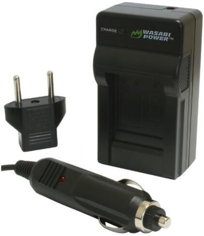 شاحن بطارية Wasabi Power CR-V3 لـ Praktica DC 2.1S، DCZ 1.3S، 2.2S، 2.2V، 3.2S، 3.4، 4.1، 4.2، 5.1، EXAKTA DC 3300 in Kuwait