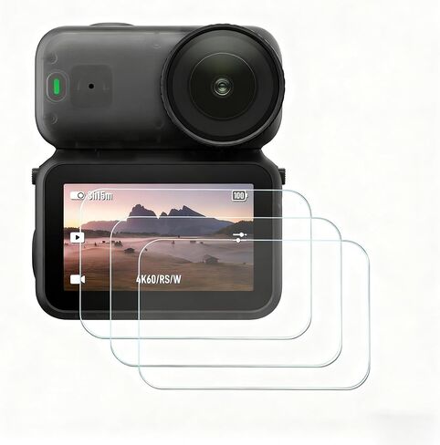 Screen Protector for DJI Osmo Nano Accessories,9H Hardness Tempered Glass, Ultra HD Bubble-Free Tempered Film Kit Scratchproof Oilproof（3 Pack in Kuwait