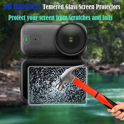 Screen Protector for DJI Osmo Nano Accessories,9H Hardness Tempered Glass, Ultra HD Bubble-Free Tempered Film Kit Scratchproof Oilproof（3 Pack in Kuwait