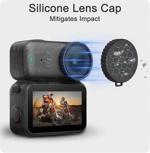 FiTSTILL 3Pack Screen Protector Appliable for DJI Osmo Nano,Ultra HD 9H Hardness Tempered Glass+Lens PET Protector+Rubber Lens Cover,Scratch Resistant Anti-Fingerprint Bubble Free Camera Accessory in Saudi Arabia