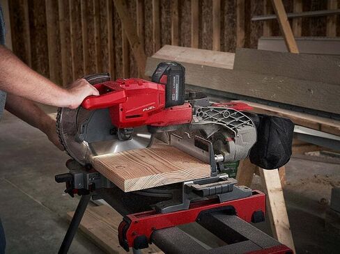 Suitable for Milwaukee 2734-21 M18 FUEL 18V 10"" Dual Bevel Sliding Compound Miter Saw Kit, Max Blade Speed: 4,000 Rpm, Red, Gra in Saudi Arabia