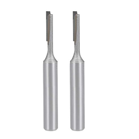 Router Bit 1/4" Shank 1/8" Cutting Dia Single Straight Flute Carbide for Woodworking Carpentry Milling Cutter Tool 2 Pcs in Saudi Arabia