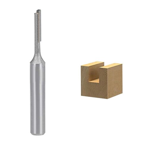 Router Bit 1/4" Shank 1/8" Cutting Dia Single Straight Flute Carbide for Woodworking Carpentry Milling Cutter Tool 2 Pcs in Saudi Arabia