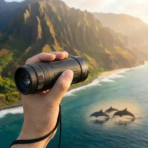 8x21 HD Optical Monocular Telescope, High Power & Clear Vision Pocket Scope, Mini Monoculars for Men Women, Outdoor Gear for Camping, Hunting, Sports, Travel in Saudi Arabia
