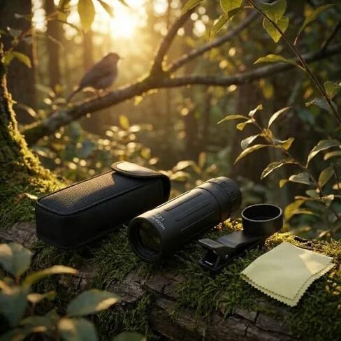8x21 HD Optical Monocular Telescope, High Power & Clear Vision Pocket Scope, Mini Monoculars for Men Women, Outdoor Gear for Camping, Hunting, Sports, Travel in Saudi Arabia