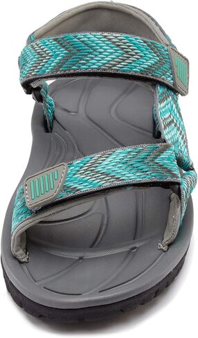 Northside Women's Seaview Sandal, Gray/Aqua, 6 M US in Saudi Arabia