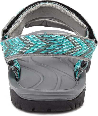 Northside Women's Seaview Sandal, Gray/Aqua, 6 M US in Saudi Arabia