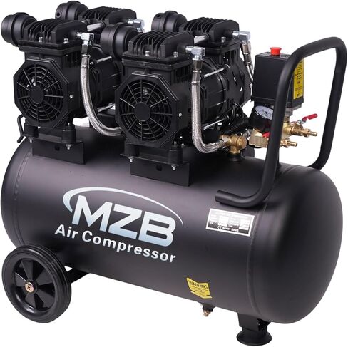 MZB 13.2 Gallon Ultra Quiet Air Compressor 115PSI Steel Tanks 72dB Noise Level Oil Free Air Compressor in Saudi Arabia