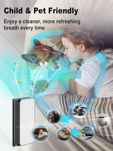 5500 Replacement Filters Compatible with 5000 Series Air Purifier, fits Model 5000, 5500, and 5500i, 2 Efficiency Filter and 4 VOCs Filter Compare to Part # ADF5005 ADF5006 ADF5001 in Saudi Arabia