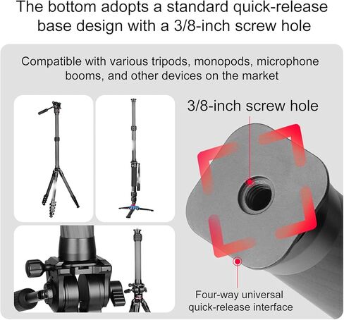 Yunseity Carbon Fiber Tripod Extension Pole, 32mm Tube Two Section Center Column Extension Rod with 1 4 and 3 8 Inch Adapter, for DSLR Cameras Camcorders Stabilizers in Saudi Arabia