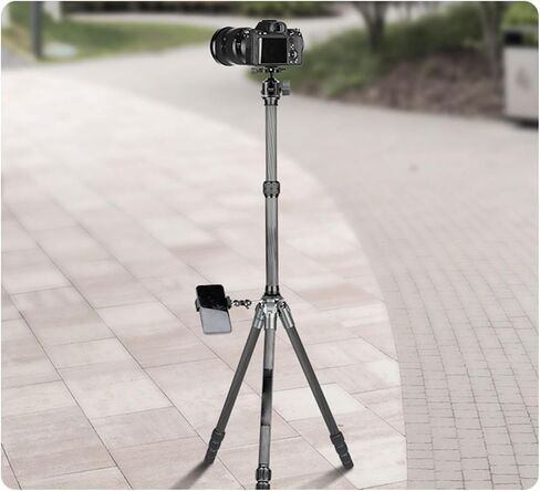 Sanpyl Tripod Extension Pole, 2 Section Center Column Carbon Fiber Extender Rod, 28cm to 44cm Telescopic Stick Monopod with Quick Release Base, Load 11lbs in Saudi Arabia