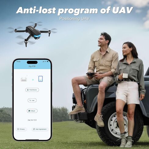 طائرة بدون طيار GPS مع كاميرا EIS 2K للبالغين، شاشة 7.22 بوصة على جهاز التحكم عن بعد، طائرات بدون طيار FPV RC مع Al Track & Night Shot مع نظام تحديد المواقع العالمي الاحترافي، العودة التلقائية اتبعني للمبتدئين، ناقل الحركة طويل المدى، بطاريتان وقت طيران 6 in Kuwait