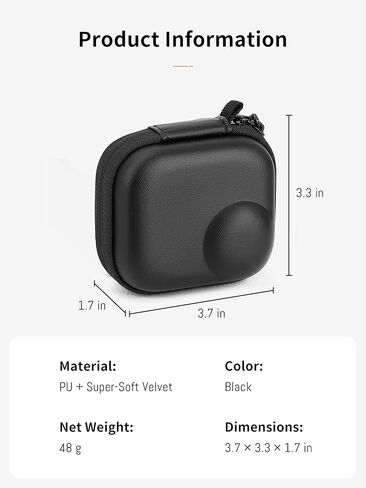 Osmo Nano Mini Carrying Case, Dual Layer Storage Protective Travel Bag for DJI Osmo Nano Cameras Lens Protection Outdoor Activities Lightweight Protective Hard Shell, Anti-shock Compact Case in Saudi Arabia