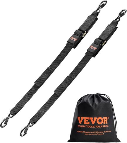 أحزمة قارب Vevor Boat Transom (2pk) ، 2 '× 48' 'قارب قابل للتعديل أحزمة كسر 1500 رطل مع خطافات قفل الأمن ومنصات القوارب ، tiedowns transom للمقطورة أو القارب أو قوارب كاياك آمنة in Saudi Arabia
