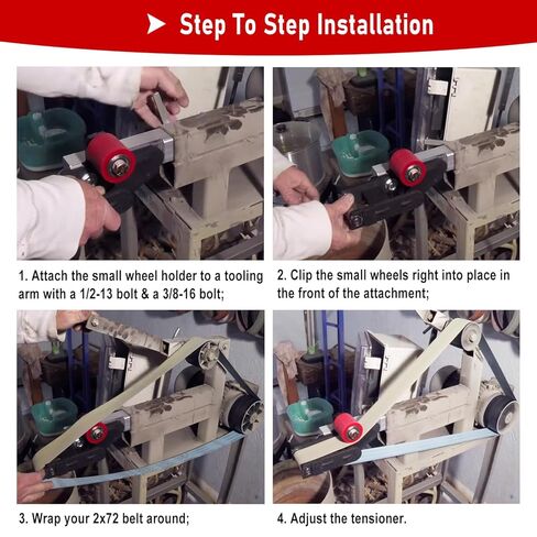 5 Sizes Small Wheel & Holder Kit for Belt Grinder 2×72 Knife Grinders Knife Making Belt Grinder, 5 pcs Small Wheel Includes 1/2″, 5/8″, 3/4″, 7/8″, 1″ in Saudi Arabia