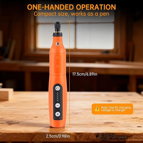 Lichamp Mini Cordless Rotary Tool, 5 Speed 3.7V Rechargeable Rotary Tool Kit with Type-C, for Engraving, Sanding, Polishing, Drilling, Grinding, Small DIY Crafts in Kuwait