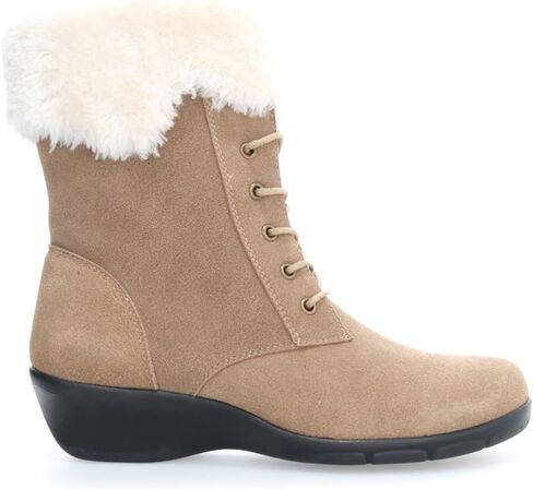 Propet Womens Winslow Zippered Winter Casual Boots Ankle Low Heel 1-2" - Black in Saudi Arabia