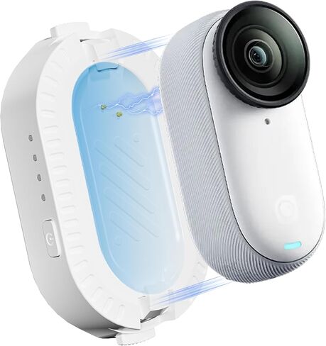 حزمة بطارية لجهاز Insta360 GO 3S/3، شاحن بطارية سريع لعمر بطارية ممتد لملحقات Insta 360 GO 3S 3، حقيبة شحن محمولة بقاعدة مغناطيسية، حماية متعددة الطبقات، ضوء مؤشر in Saudi Arabia
