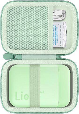 Hard Travel Case for Liene 2x3" Mini Instant Portable Color Printer | Portable Carrying, Travel Storage Bag, Color Mono Picture, Carrying Case, Pearl White Case in Saudi Arabia