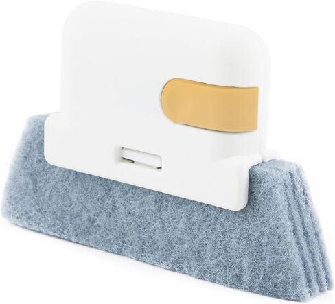 Window Track Cleaner Brush, Groove Cleaning Brush 2 in 1 Cleaner Tool Grip Brush for Window lides Gaps Tile Lines Shutter Car Vents,Orange in Saudi Arabia