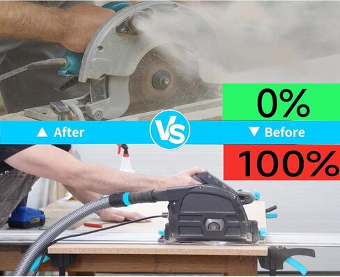خرطوم مكنسة كهربائية بطول 16 قدم من Shop Vac Hose لنظام مكنسة كهربائية للمنزل والمتجر مع 6 محولات لأداة طاقة النجارة وآلة الصنفرة، متوافق مع العلامات التجارية المتعددة، خرطوم مكنسة كهربائية باللون الرمادي الفضي in Kuwait