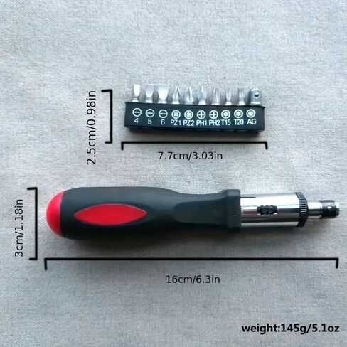 11 in 1 11 in 1 screwdriver/nut driver set、patio deals、camping essentials、car accessories、kitchen gadgets, Black in Saudi Arabia