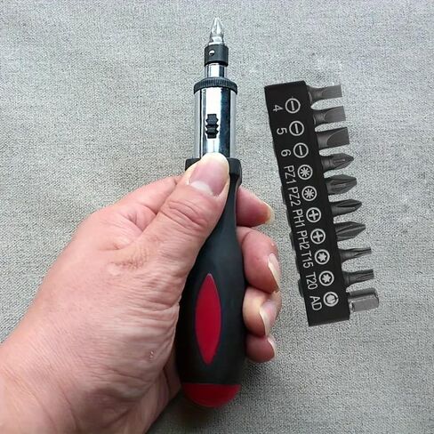 11 in 1 11 in 1 screwdriver/nut driver set、patio deals、camping essentials、car accessories、kitchen gadgets, Black in Saudi Arabia