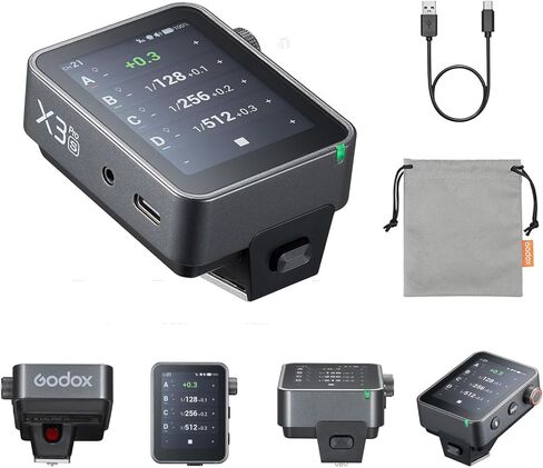 مشغل فلاش Godox X3pro S X3 Pro S لجهاز Sony 2.4G لاسلكي يعمل باللمس TTL Hot Shoe فلاش عالي السرعة مزامن صغير لكاميرات سلسلة Sony (ترقية X3S) in Saudi Arabia