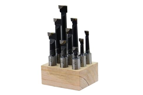 Shars Carbide Tipped Boring Bar Set, 9 PCS 1/2" C-6 Carbide Grade 404-7120 P in Saudi Arabia