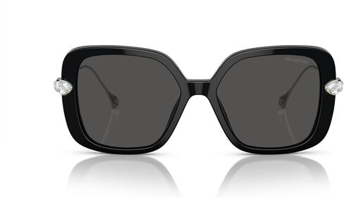 Swarovski SK6011 Sunglasses, Beige Transparent/Gradient Brown, 55 mm in Kuwait