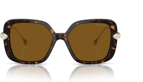 Swarovski SK6011 Sunglasses, Beige Transparent/Gradient Brown, 55 mm in Kuwait