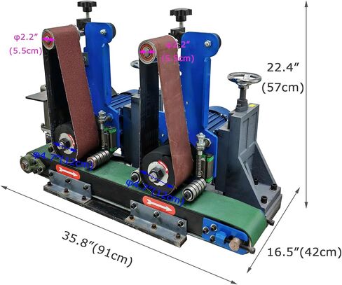 INTSUPERMAI Belt Sander Flat Polishing Sharpening Machine Electric Knife Sharpeners Grinder Polishing Sharpening Machine Sander Grinder 220V in Saudi Arabia