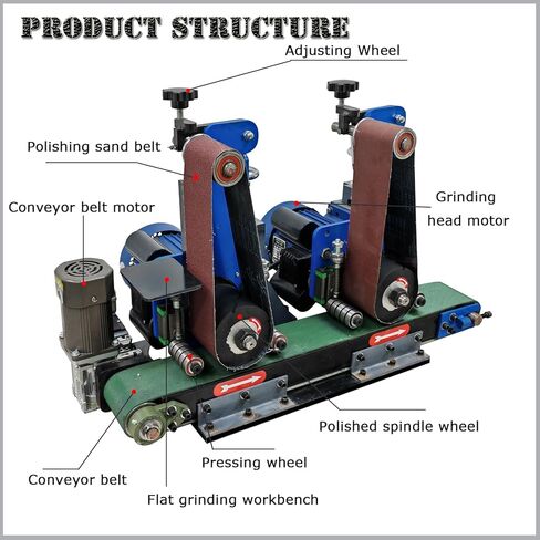 INTSUPERMAI Belt Sander Flat Polishing Sharpening Machine Electric Knife Sharpeners Grinder Polishing Sharpening Machine Sander Grinder 220V in Saudi Arabia