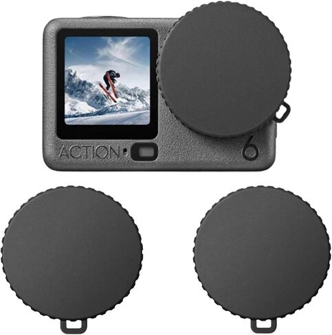 Silicone Lens Cap for DJI Osmo Action 6,Lens Cover from Crack Bumps Dust Scratch When Not Using（2PCS） in Saudi Arabia